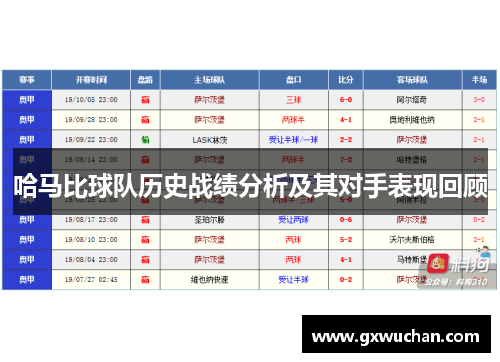 哈马比球队历史战绩分析及其对手表现回顾